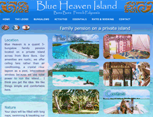 Tablet Screenshot of blueheavenisland.com